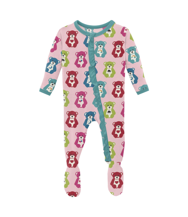 Happy Teddy Ruffle Footie