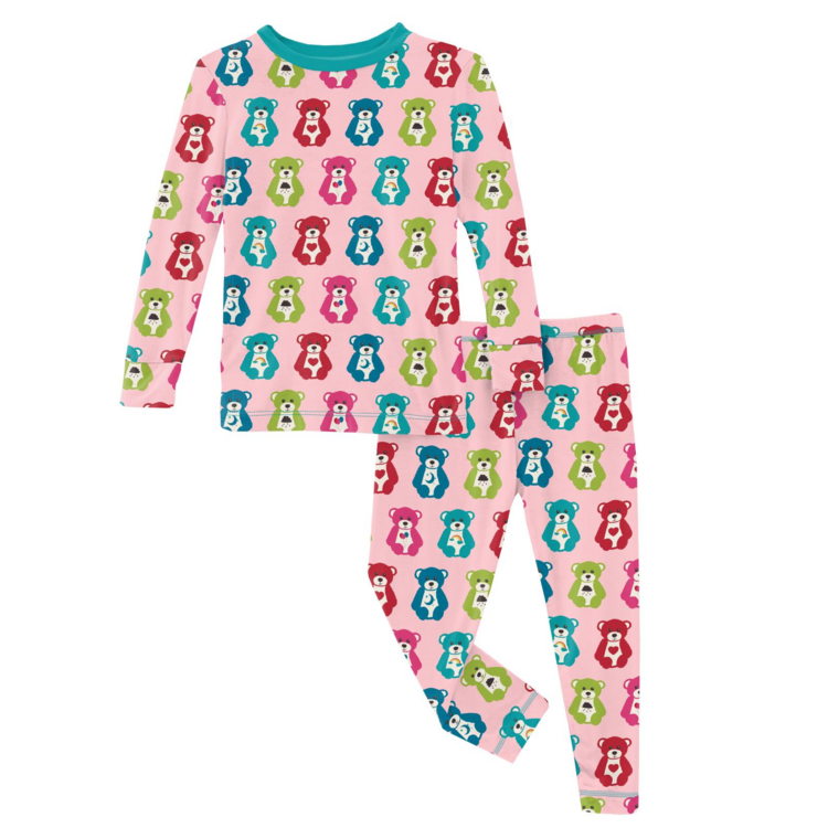 Kickee Pants Happy Teddy Long Sleeve Pajama