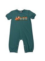 Banana Split Pumpkin Train Boys Romper