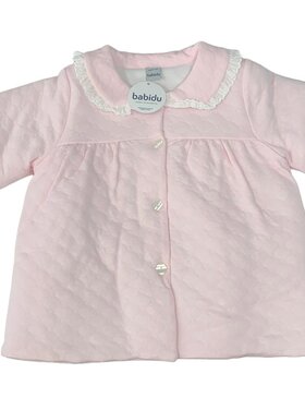 Babidu Pink Peter Pan Collar Coat