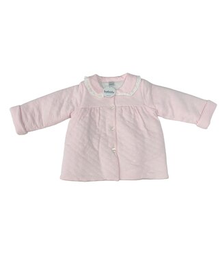 Babidu Pink Peter Pan Collar Coat