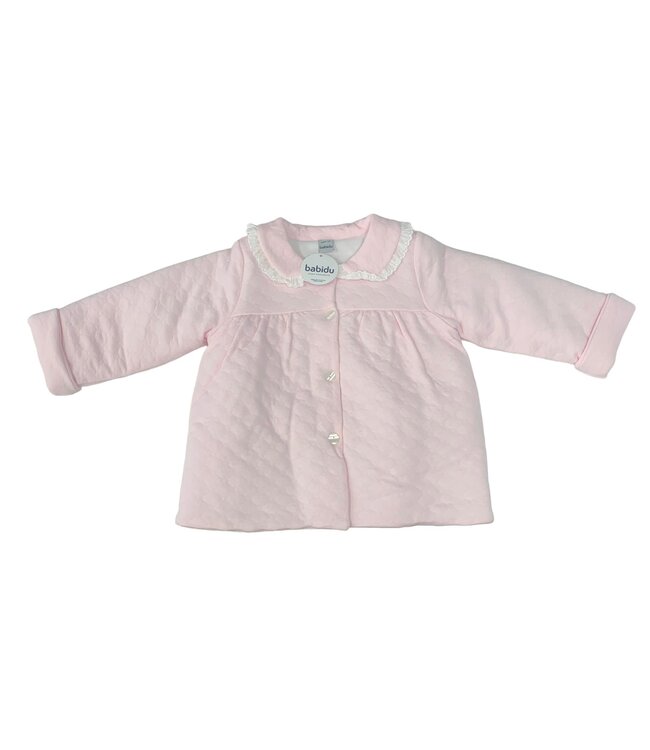 Pink Peter Pan Collar Coat