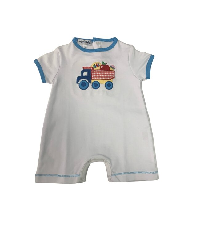 School Ready Applique Short Playsuit