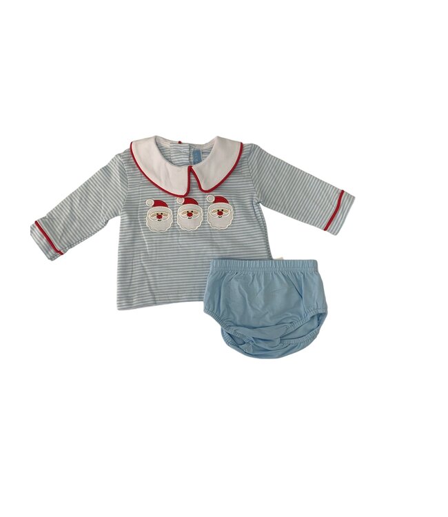 Santa Applique Diaper Set