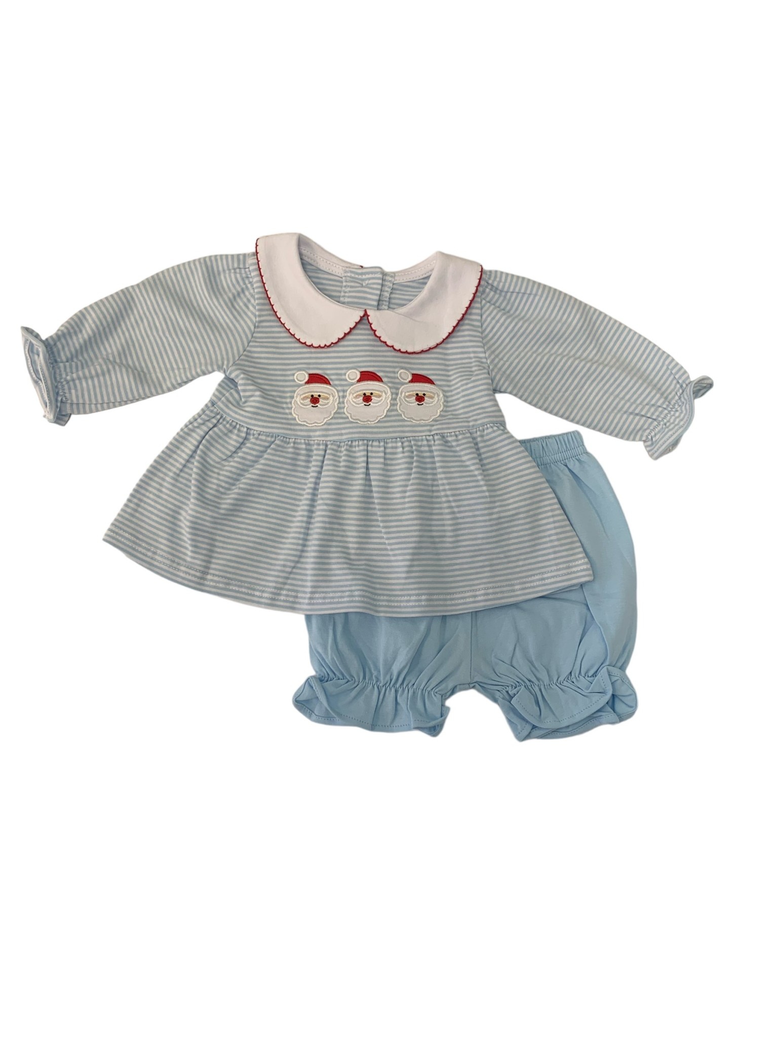 Santa Applique Bloomer Set Babys Corner