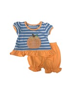 Trotter Street Pumpkin Applique Bloomer Set