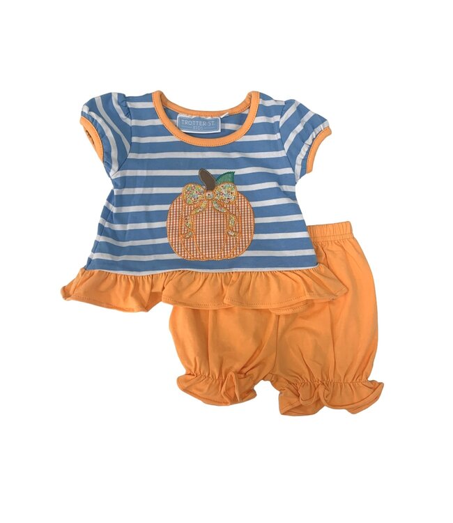Pumpkin Applique Bloomer Set