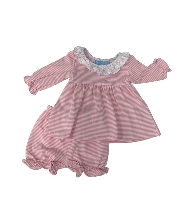 Georgia Bloomer Set Light Pink Stripe