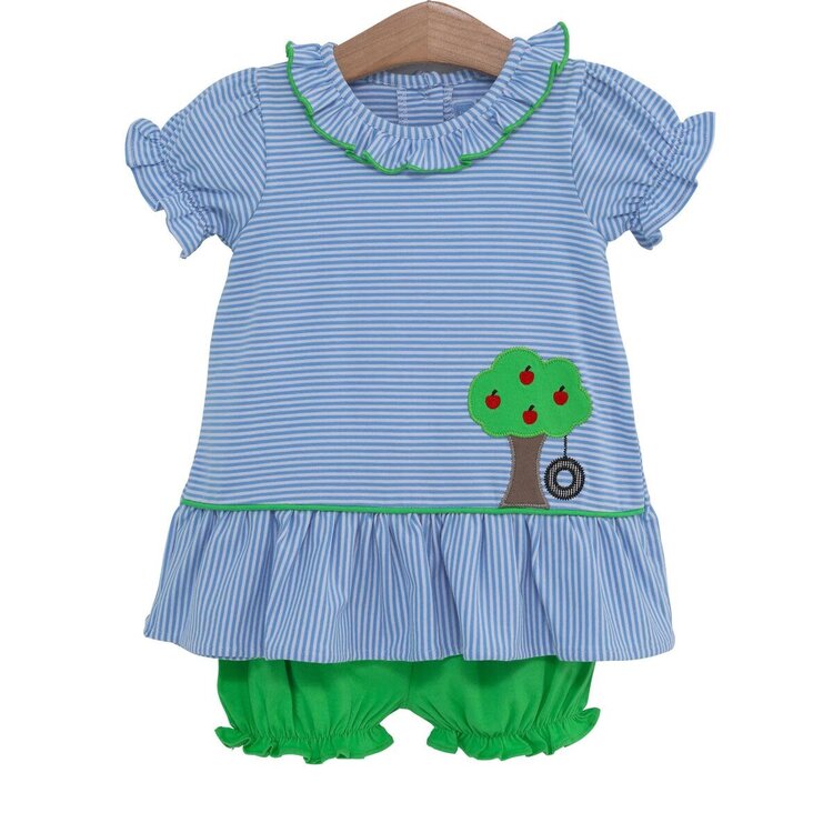 Trotter Street Apple Tree & Tire Swing Bloomer Set