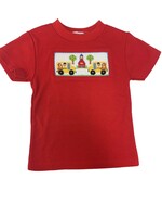 Vive Le Fete Back to School Smocked Red Knit Shirt