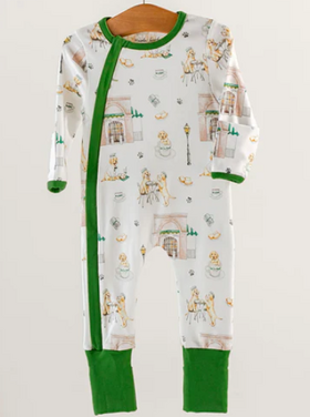 Nola Tawk Powdered Sugar and Puppies Zip-Up Pajama