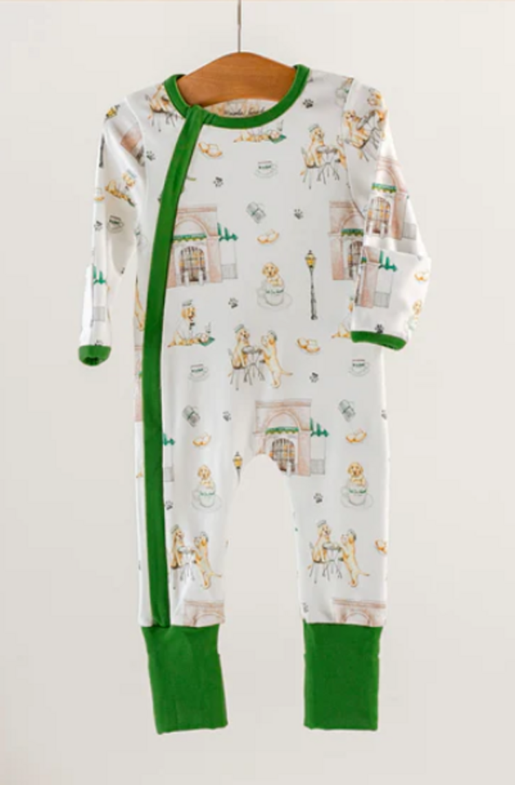 Nola Tawk Powdered Sugar and Puppies Zip-Up Pajama