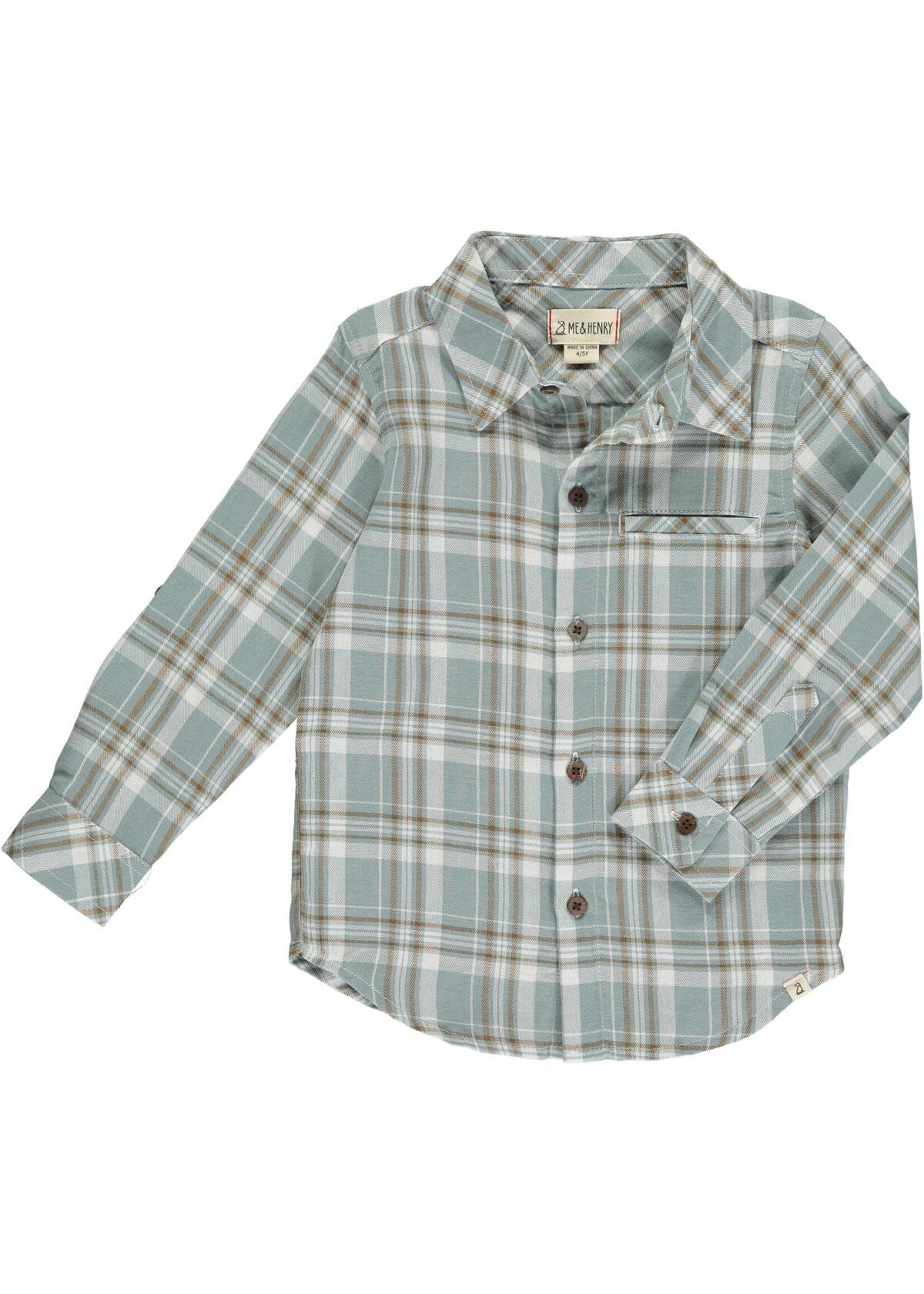 Me & Henry Atwood Woven Shirt Blue / White Plaid