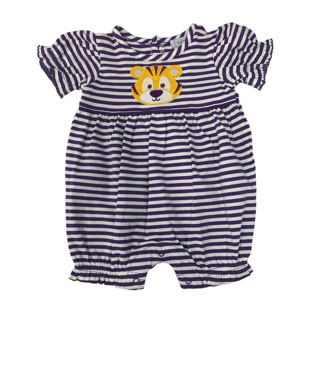 Tiger Applique Girl Bubble