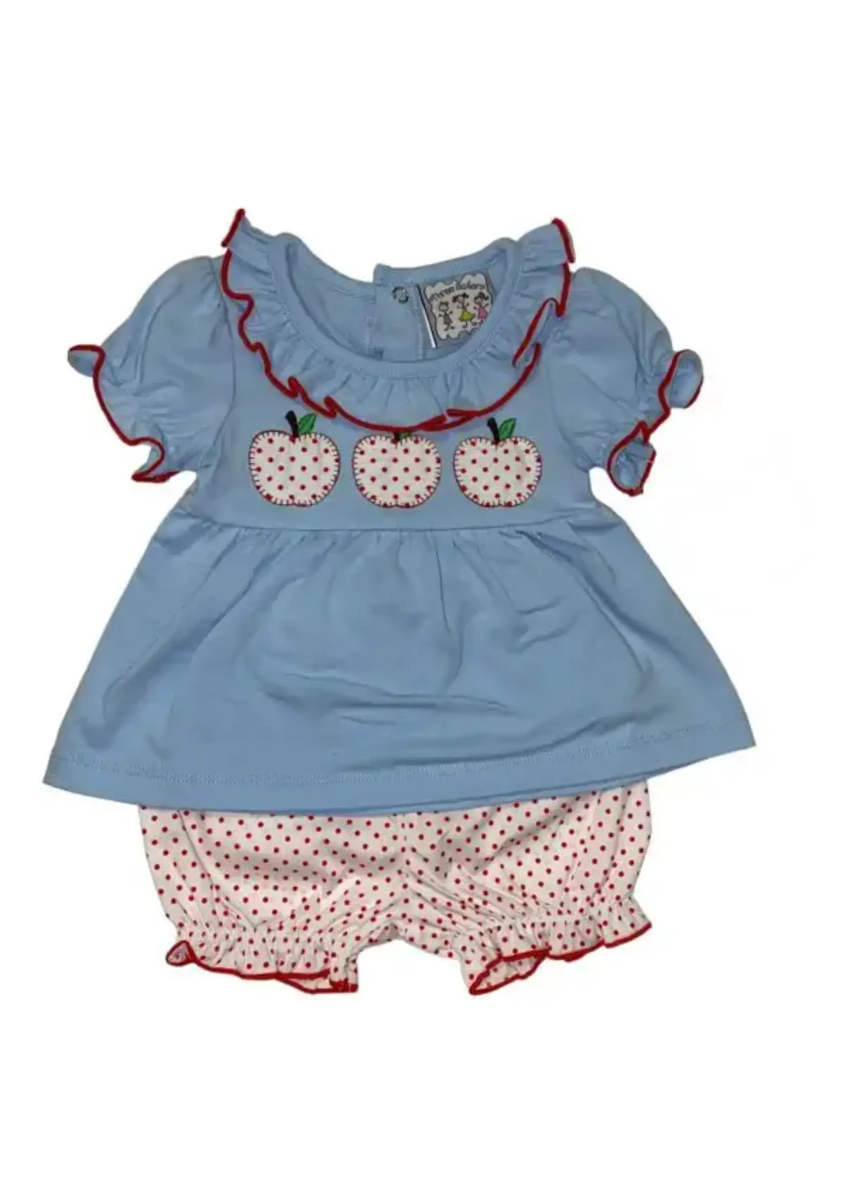 Three Sisters Apple A Day Girls Bloomer Set