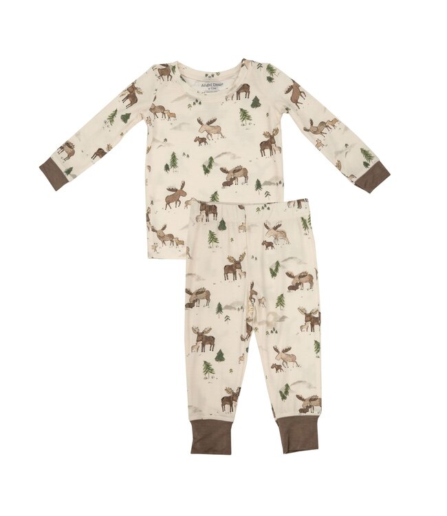 Moose Family LS Loungewear Set