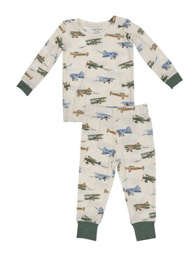 Angel Dear Vintage Airplane LS Loungewear Set