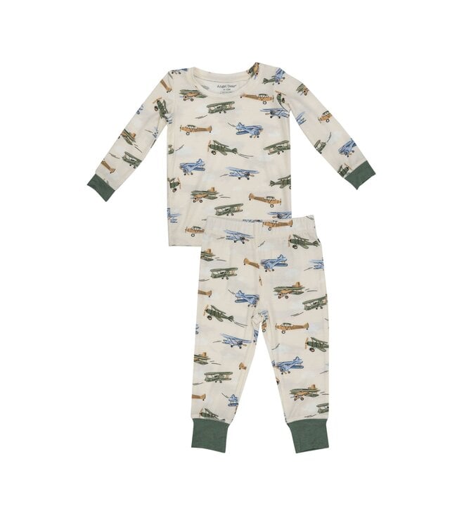 Vintage Airplane LS Loungewear Set