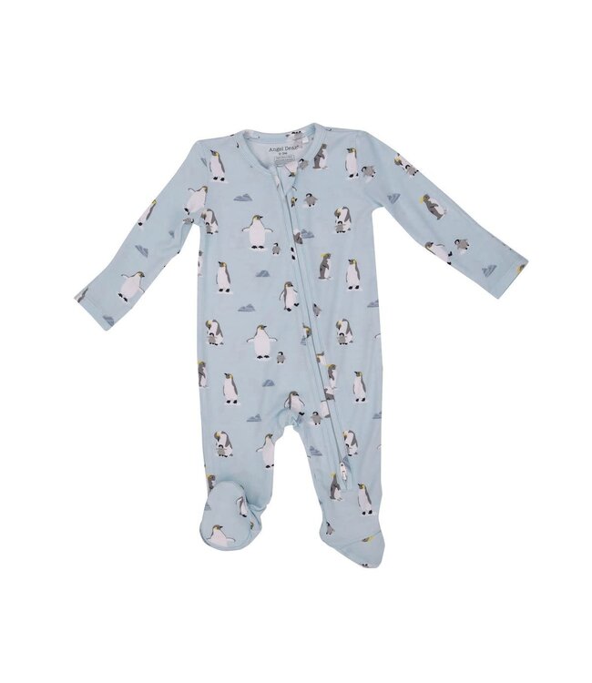 Penguins 2 Way Zipper Footie