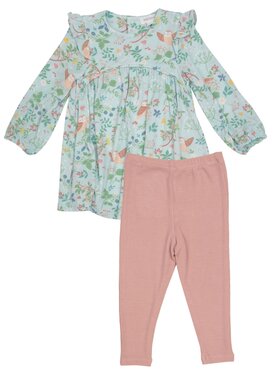 Angel Dear Pretty Owls Ruffle Dress and Legging