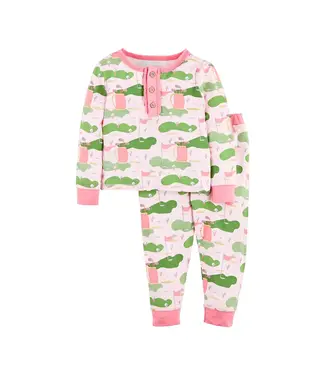 MudPie Pink Golf Pajamas