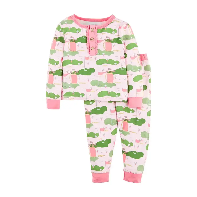 MudPie Pink Golf Pajamas