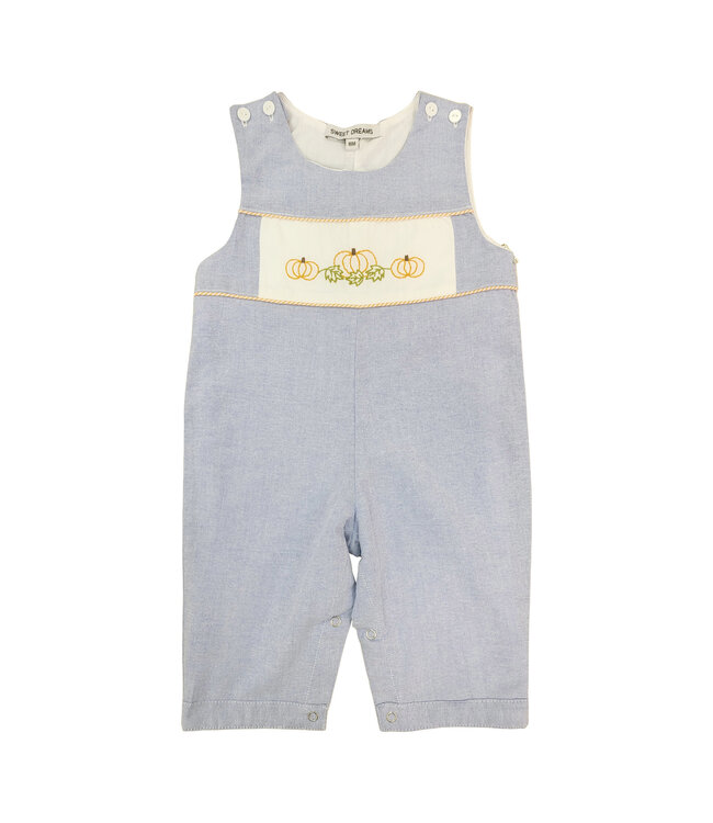 Chambray Embroidered Pumpkin Longall