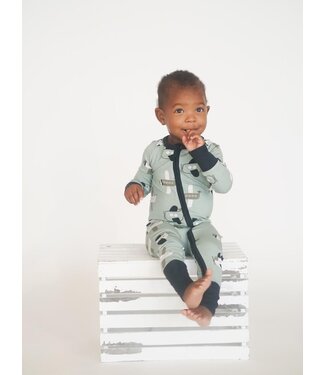 Toast & Jamms Plane Zip-Up Pajamas