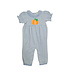 Ishtex Pumpkin Applique Girls Romper