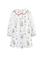 Baby Club Chic Christmas Tree Dress w/ Round Collar