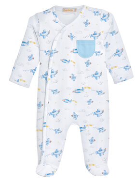 Baby Club Chic Sky Adventure Crossed Footie