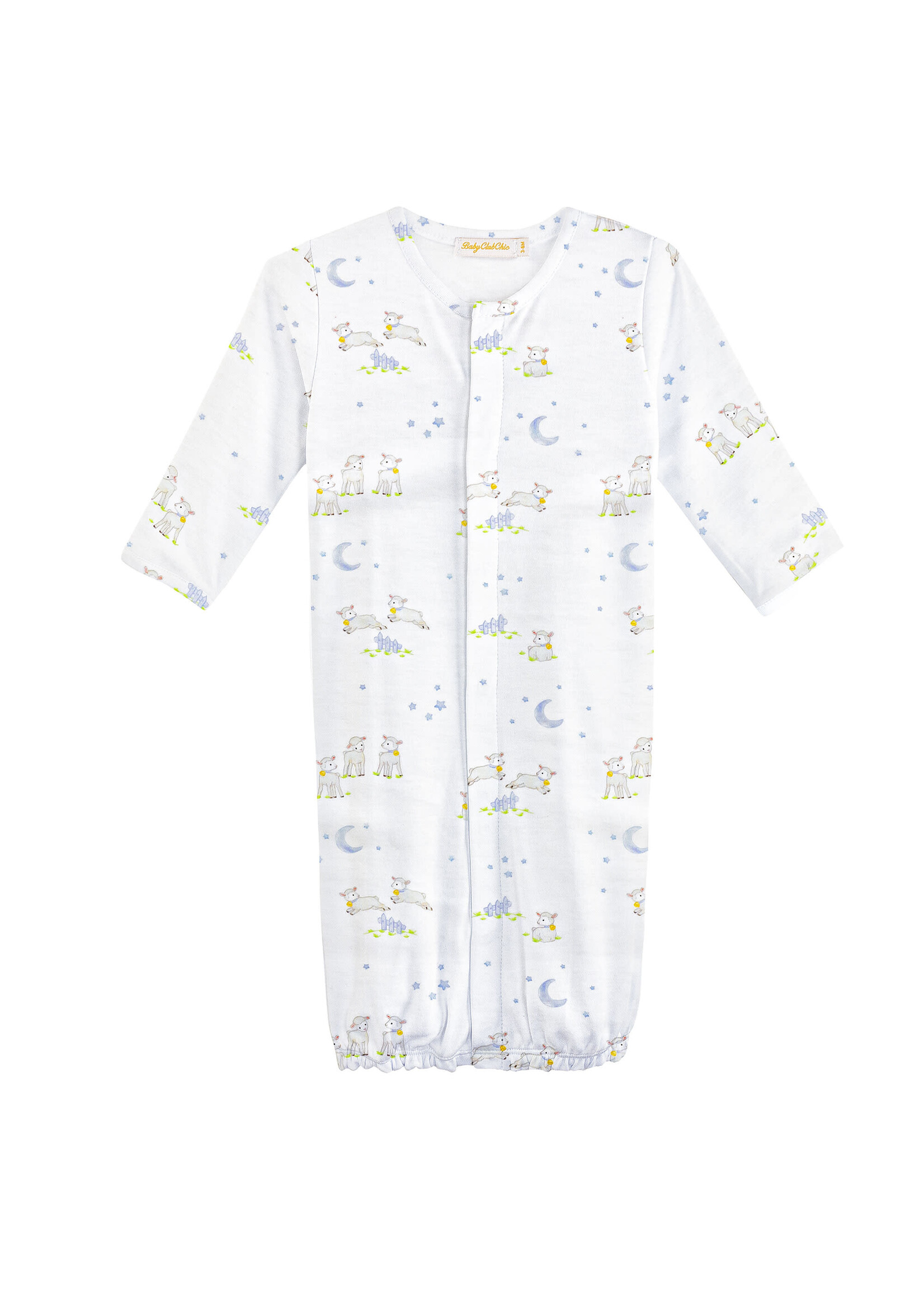 Baby Club Chic Baby Lambs Blue Convertible Gown