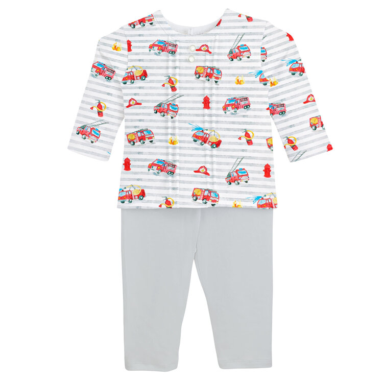 Baby Club Chic Firefighters Tee and Pant Set