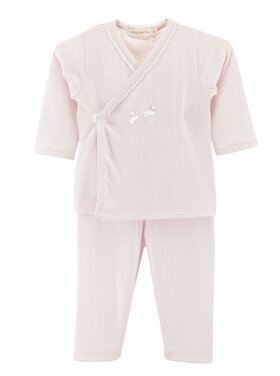 Baby Club Chic Baby Lambs Embroidered Tee w/ Pants Set