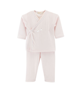 Baby Club Chic Baby Lambs Embroidered Tee w/ Pants Set