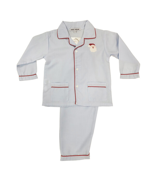 Blue Santa Pajamas