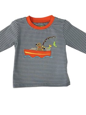 Be Mine Fishing Applique Long Sleeve Shirt