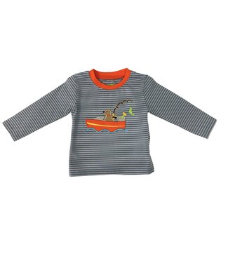 Be Mine Fishing Applique Long Sleeve Shirt