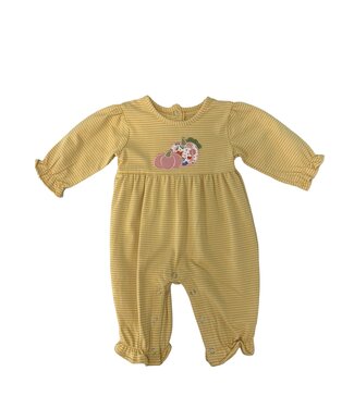 Be Mine Pumpkin Applique Girl Romper