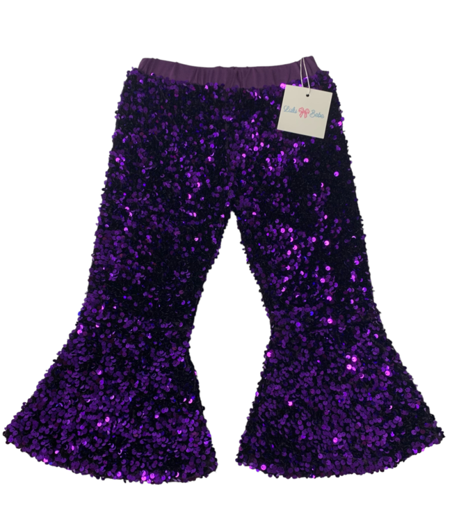 Purple Sequin Gogo Pants