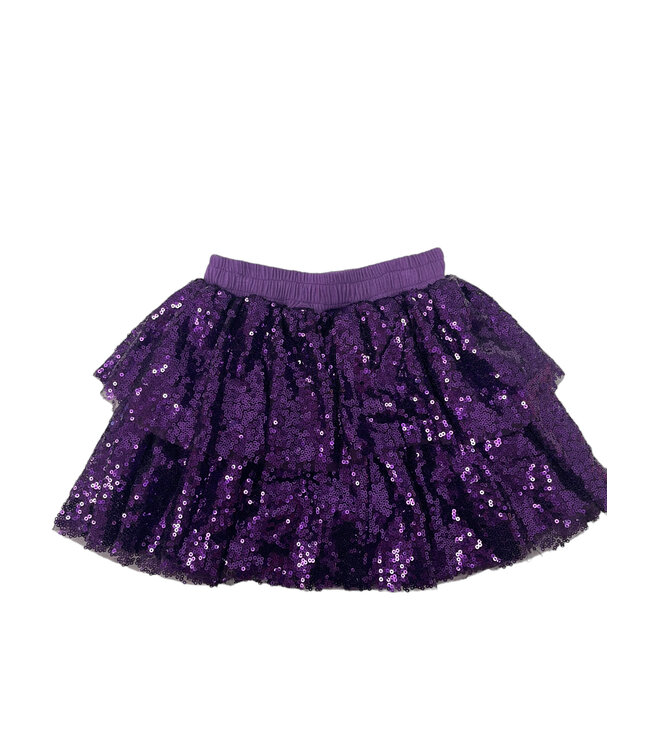 Purple Sequin Skort