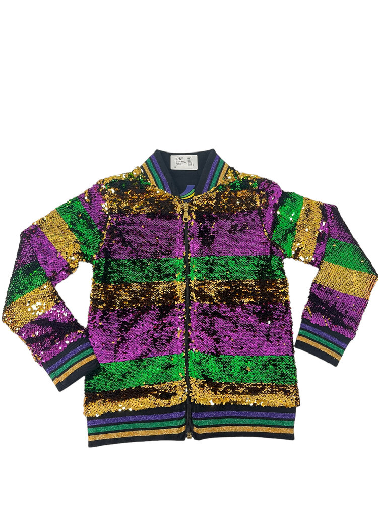 Mardi Gras Creations Sequin Mardi Gras Jacket
