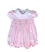 Pink Smocked Bunny Bubble