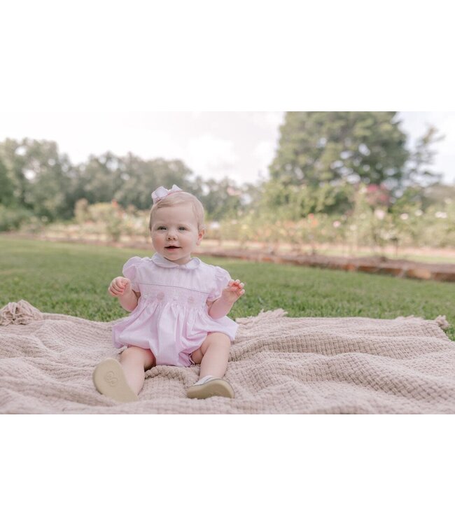 Pink Smocked Bunny Bubble