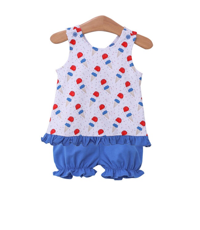Patriotic Ice Cream Bloomer Set
