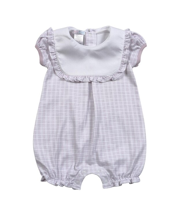 Purple Plaid Bib Bubble