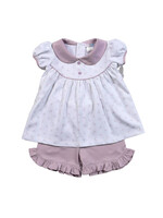 Baby Loren Joy Purple Floral Short Set