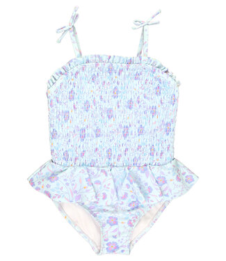 RuffleButts + RuggedButts Fairytale Garden Smocked One Piece