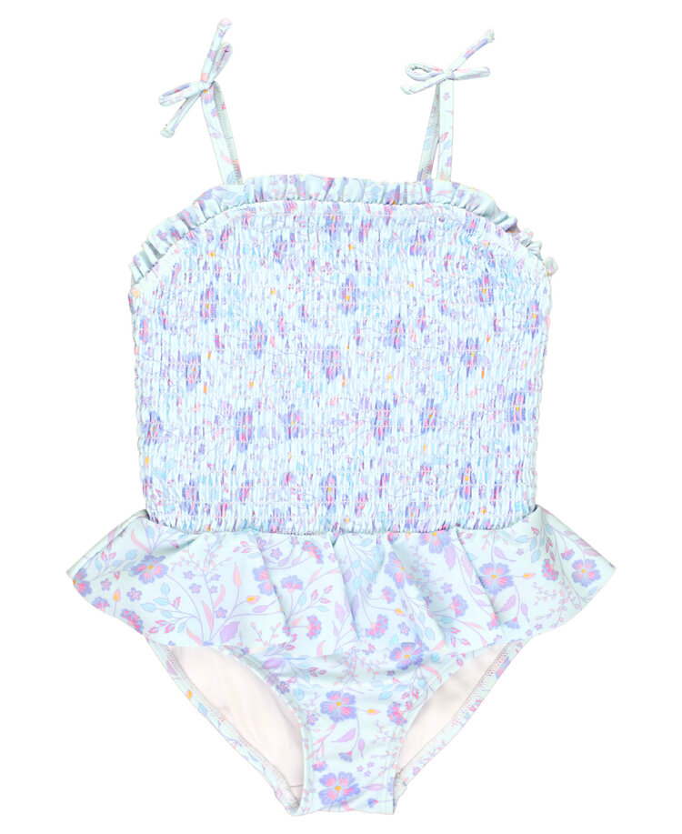 RuffleButts + RuggedButts Fairytale Garden Smocked One Piece