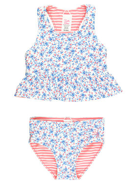 RuffleButts + RuggedButts Cottage Tea Time Reversible Tankini